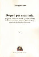 Cover of Regesti per una storia