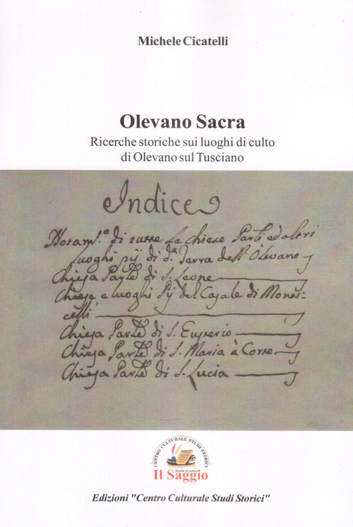 Cover of Olevano sacra. Ricerche storiche sui luoghi di culto di Olevano sul Tusciano