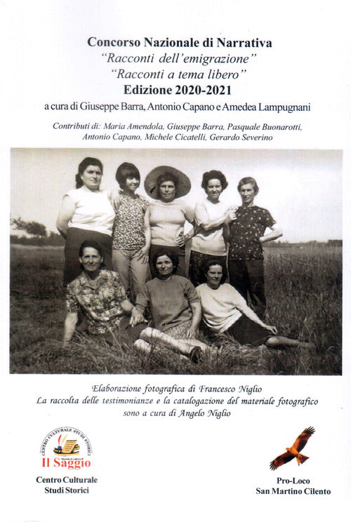 Cover of Concorso nazionale di narrativa «Racconti dell’emigrazione». «Racconti a tema libero». Edizione 2020-2021