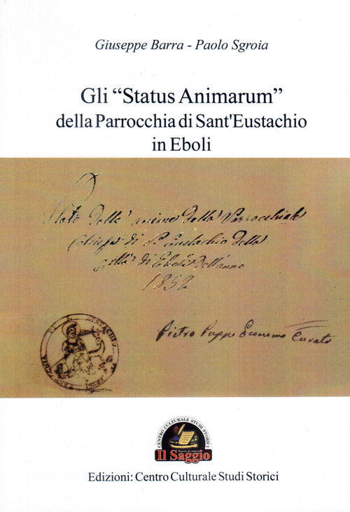 Cover of «Status Animarum» della Parrocchia di San Bartolomeo di Eboli