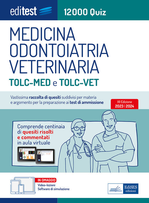 Cover of EdiTEST. Medicina, Odontoiatria, Veterinaria. 12000 quiz