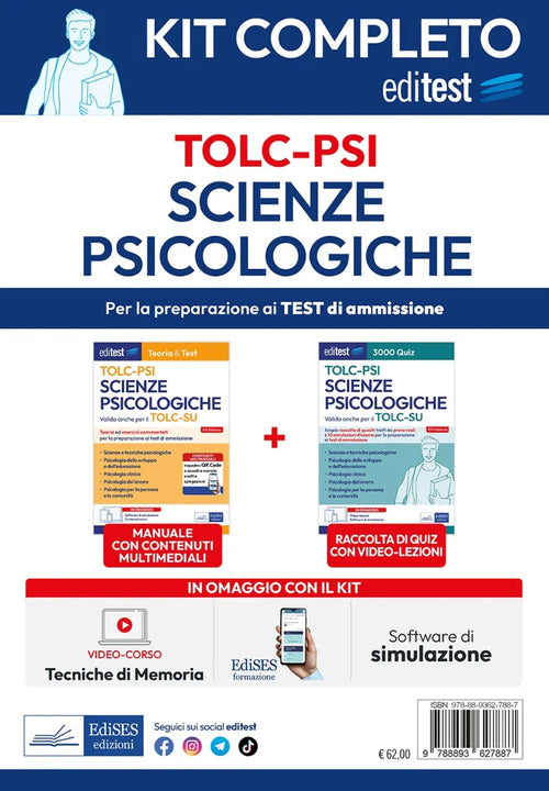 EdiTEST. Kit completo scienze psicologiche