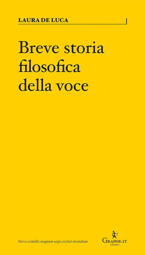 Cover of Breve storia filosofica della voce