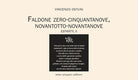 Cover of Faldone zero-cinquantanove, novantotto-novantanove