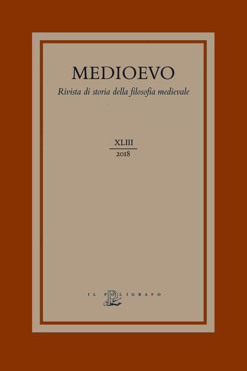 Cover of Medioevo. Rivista di storia della filosofia medievale. Ediz. italiana, inglese e francesce