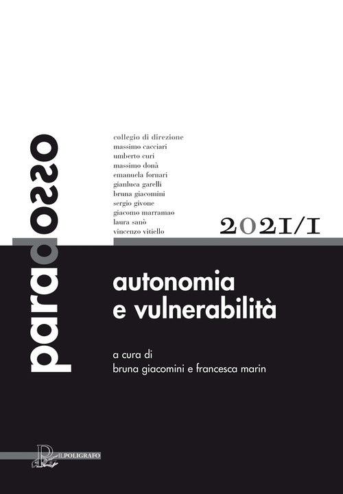 Cover of Paradosso. Rivista di filosofia