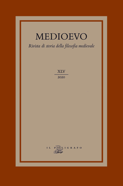 Cover of Medioevo. Rivista di storia della filosofia medievale