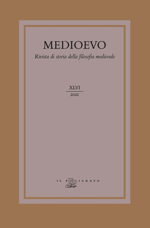 Cover of Medioevo. Rivista di storia della filosofia medievale