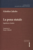 Cover of pena statale. Significato e finalità