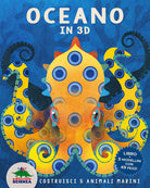 Cover of Oceano in 3D. Costruisci 5 animali marini