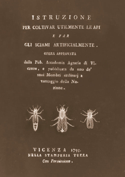 Cover of Istruzione per coltivar utilmente le api e far gli sciami artificialmente (rist. anast. 1793)