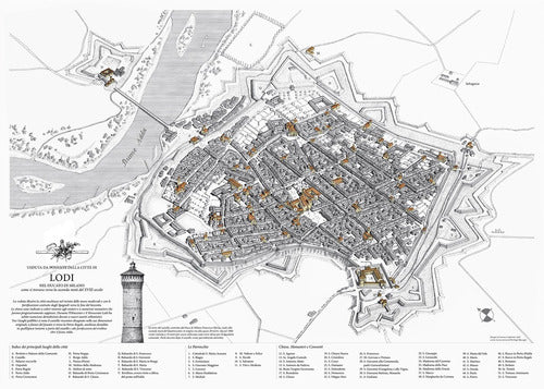 Cover of città di Lodi nel Ducato di Milano. Veduta da ponente come si trovava verso la seconda metà del Settecento