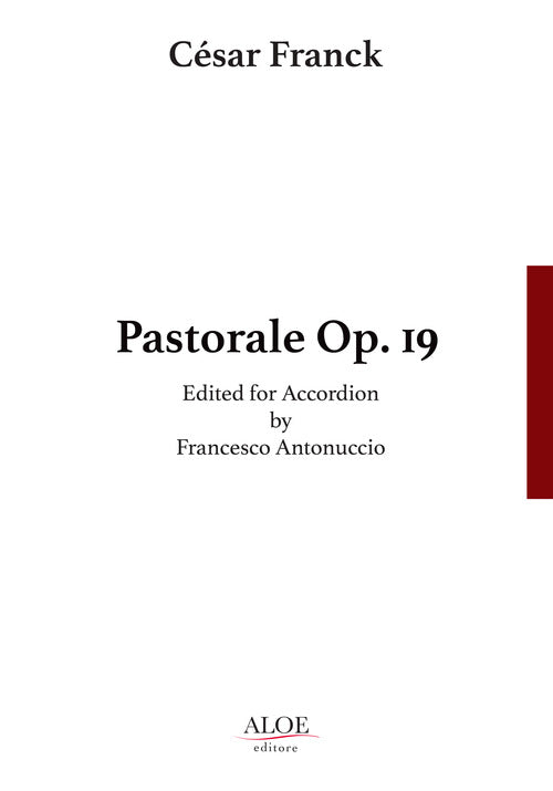 Cover of Pastorale Op. 19. Edited for accordion. Ediz. italiana e inglese