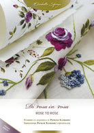 Cover of Di rosa in rosa. Ricamare gli acquerelli di Patrizia Silingardi-Rose to rose. Embroidering Patrizia Silingardi's watercolors