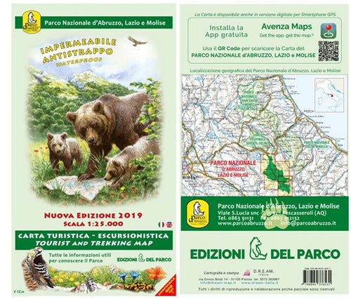 Cover of Carta turistico-escursionistica del Parco Nazionale d'Abruzzo, Lazio e Molise 1:25.000