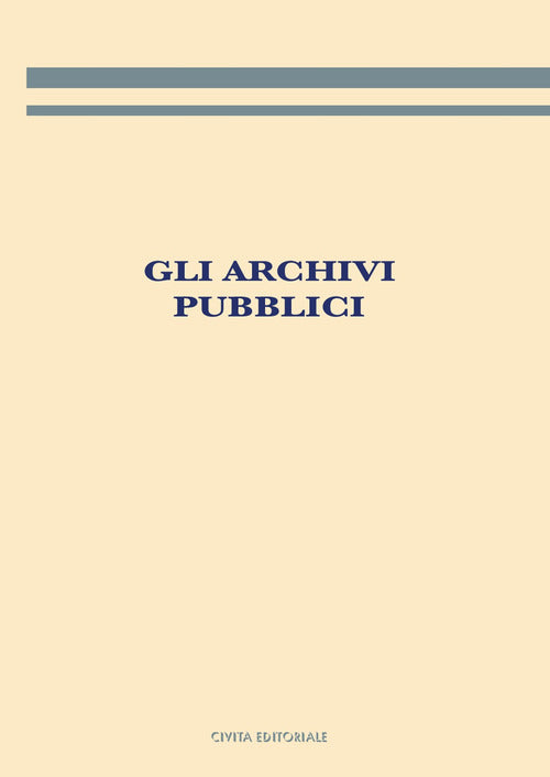 Cover of archivi pubblici