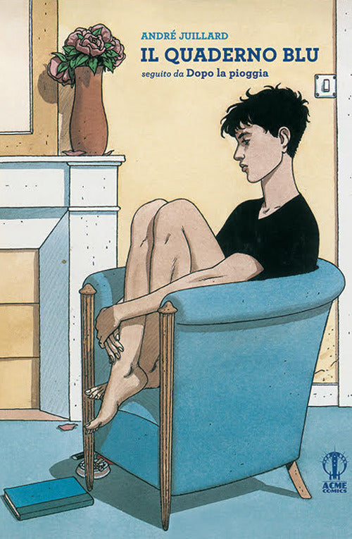 Cover of quaderno blu. Seguito da «Dopo la pioggia»