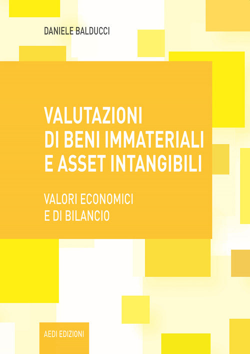 Cover of Valutazioni di beni immateriali e asset intangibili. Valori economici e di bilancio