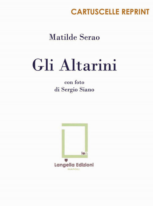 Cover of altarini