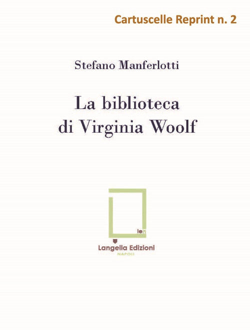 Cover of biblioteca di Virginia Woolf