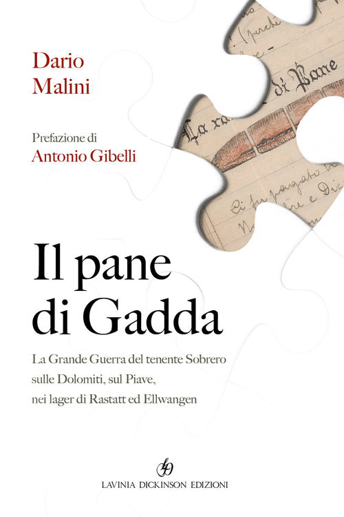 Cover of pane di Gadda. La grande guerra del tenente Sobrero sulle Dolomiti, sul Piave, nei lager di Rastatt ed Ellwangen