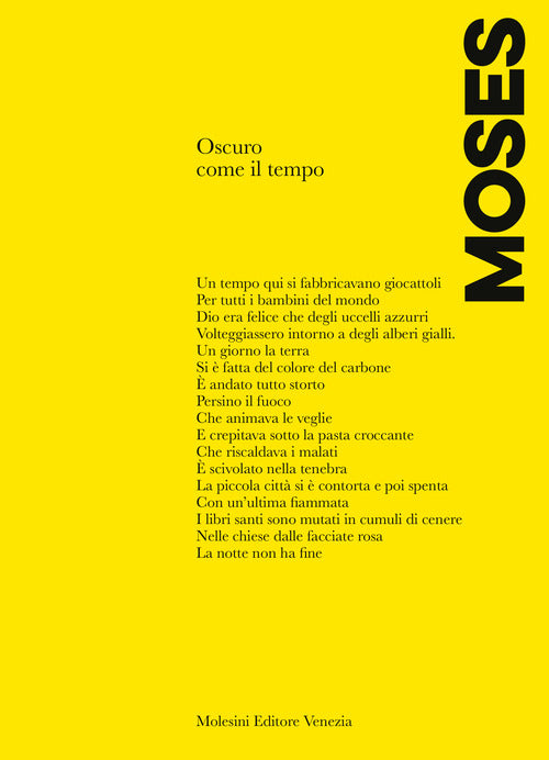 Cover of Oscuro come il tempo. Testo francese a fronte