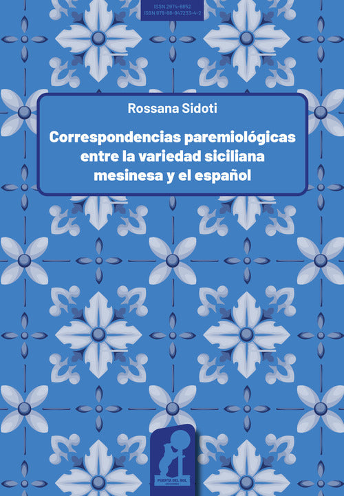 Cover of Correspondencias paremiológicas entre la variedad siciliana mesinesa y el español