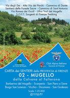 Cover of Carta dei sentieri della provincia di Firenze. Mugello. Barberino del Mugello-Scarperia- San Piero a Sieve-Borgo San Lorenzo-Vicchio-Dicomano-San Godenzo 1:25.000