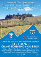 Cover of Carta dei sentieri della provincia di Firenze. Firenze. Chianti fiorentino e Val di Pesa. 1:25.000