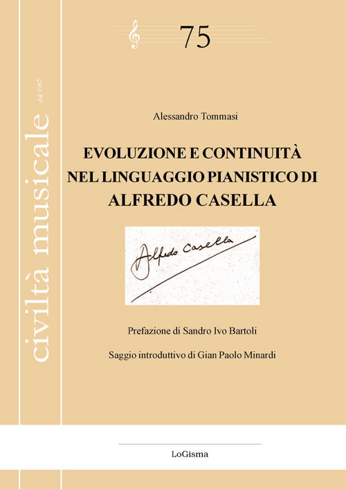 Cover of Evoluzione e continuità nel linguaggio pianistico di Alfredo Casella