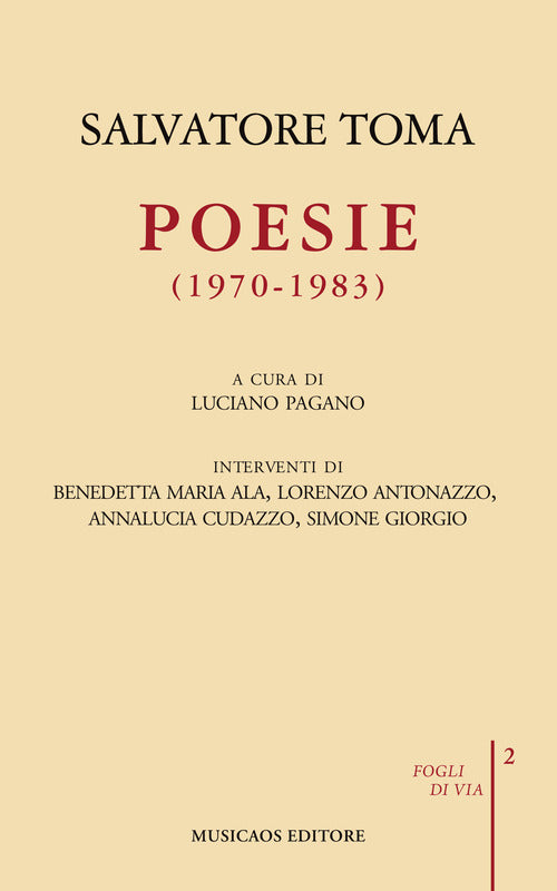 Cover of Poesie (1970-1983)