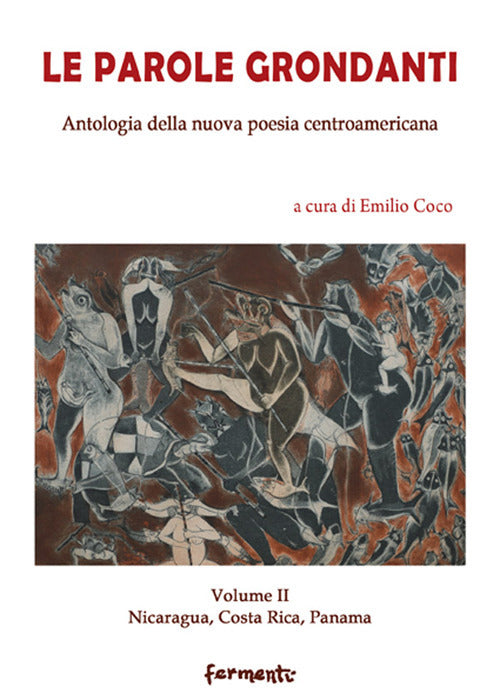 Cover of parole grondanti. Antologia della nuova poesia centroamericana. Ediz. italiana e spagnola