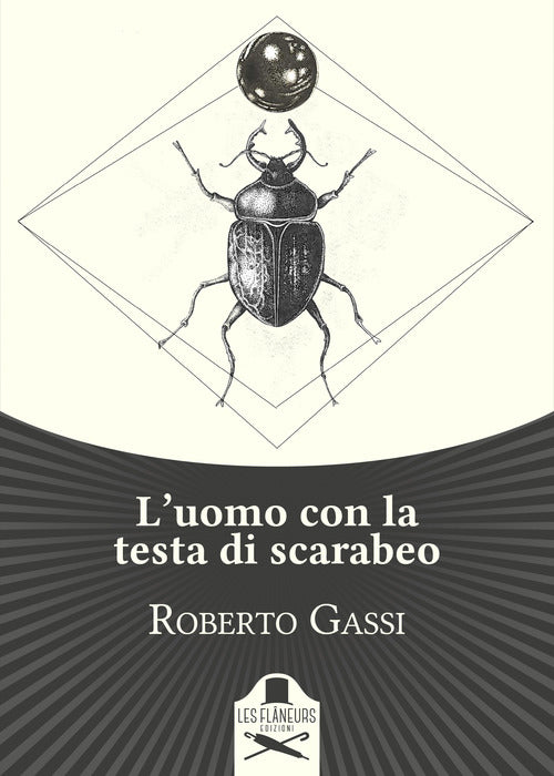 Cover of uomo con la testa di scarabeo