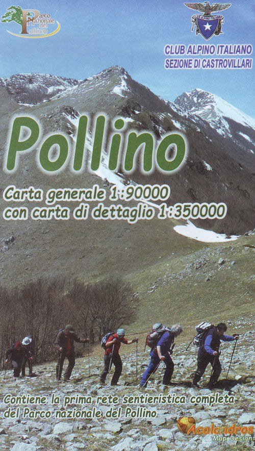 Cover of Pollino. Carta generale 1:90.000. Con carta di dettaglio 1:35.000