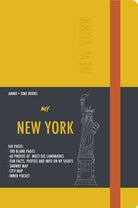 Cover of New York visual notebook. Yellow saffron
