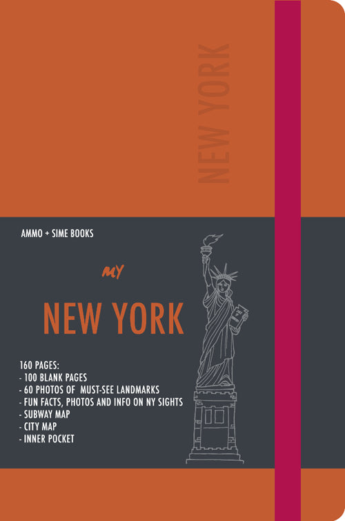 Cover of New York visual notebook. Orange juice