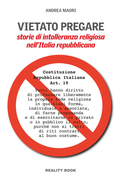 Cover of Vietato pregare. Storie di intolleranza religiosa nell'Italia repubblicana