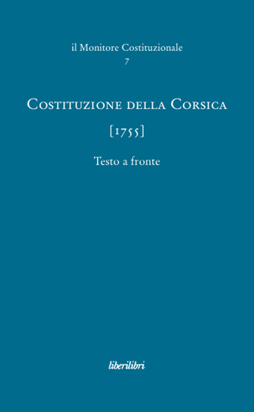 Cover of Costituzione della Corsica (1755)
