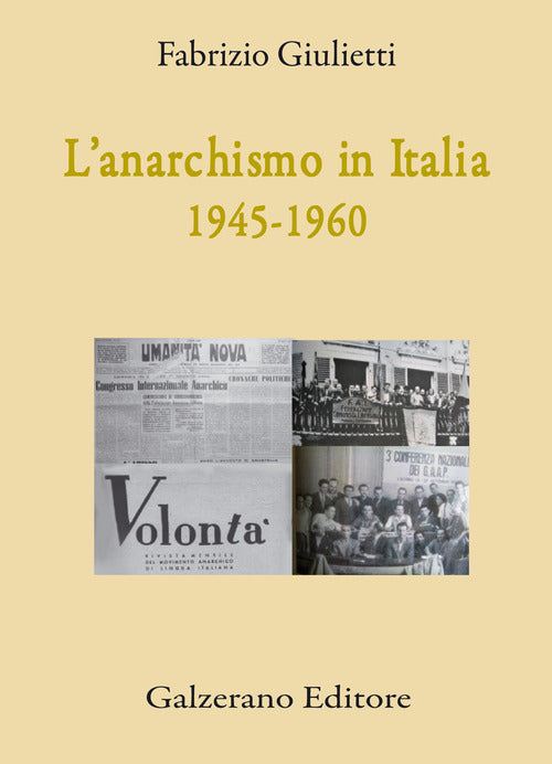 Cover of anarchismo in Italia (1945-1960)