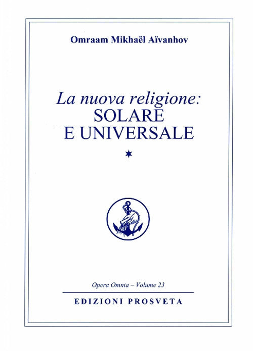 Cover of nuova religione: solare e universale 