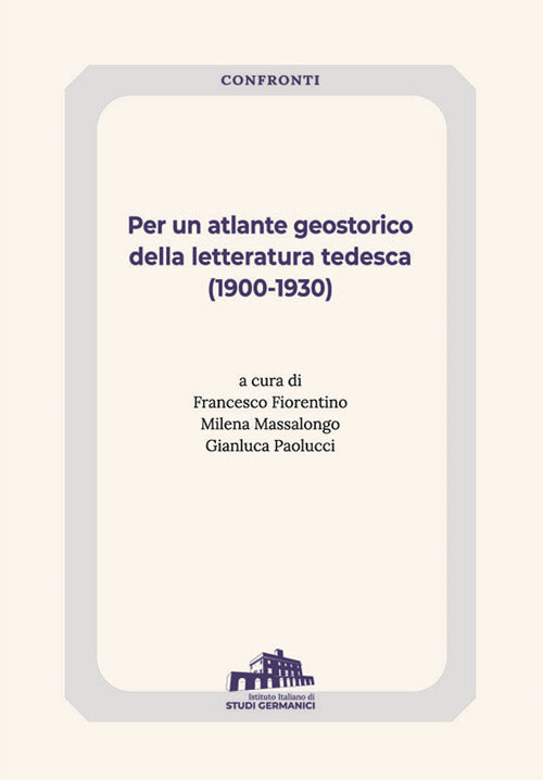 Cover of Per un atlante geostorico della letteratura tedesca