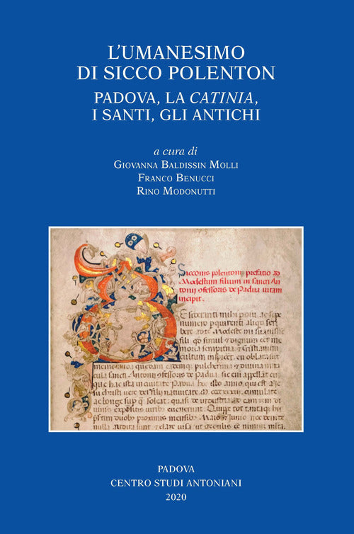 Cover of umanesimo di Sicco Polenton. Padova, la «Catinia», i santi, gli antichi. Atti delle Giornate internazionali di studio