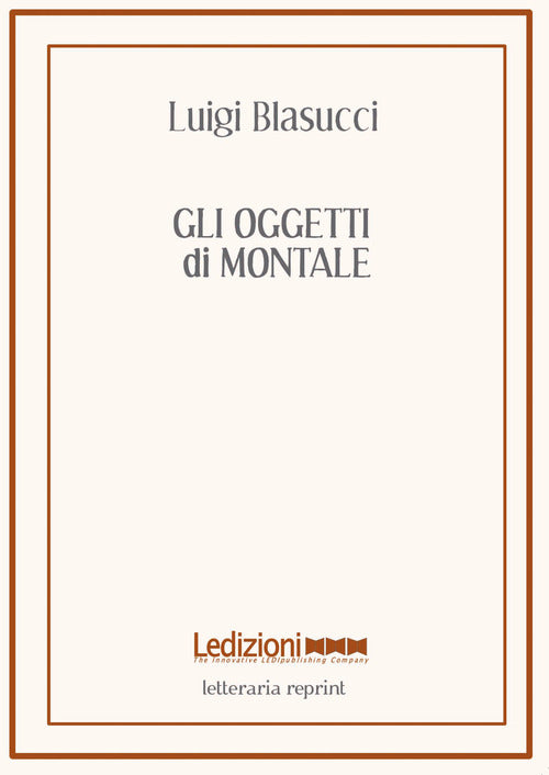 Cover of oggetti di Montale