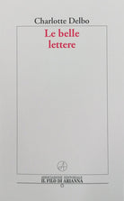 Cover of belle lettere