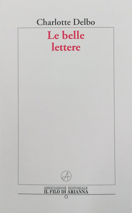 Cover of belle lettere