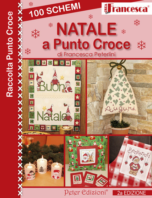 Cover of 100 schemi Natale a punto croce