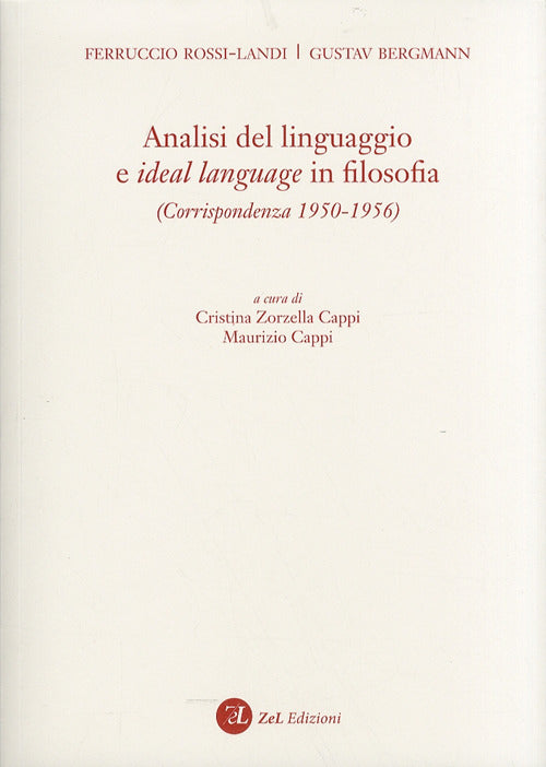 Cover of Analisi del linguaggio e ideal language in filosofia. Corrispondenza 1950-1956