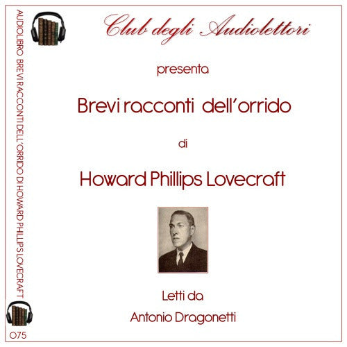 Cover of Brevi racconti dell'orrido letto da Antonio Dragonetti. Audiolibro. CD Audio formato MP3