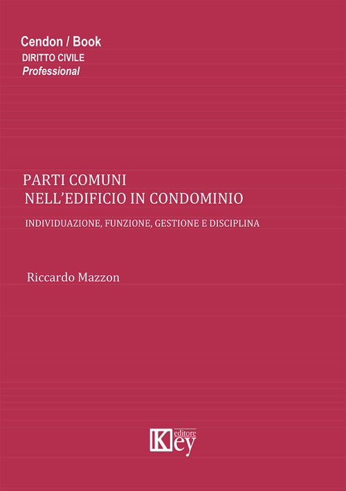 Cover of Parti comuni nell'edificio in condominio. Individuazione, funzione, gestione e disciplina