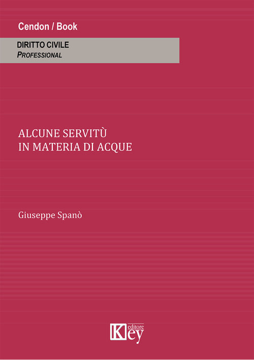 Cover of Alcune servitù in materia di acque
